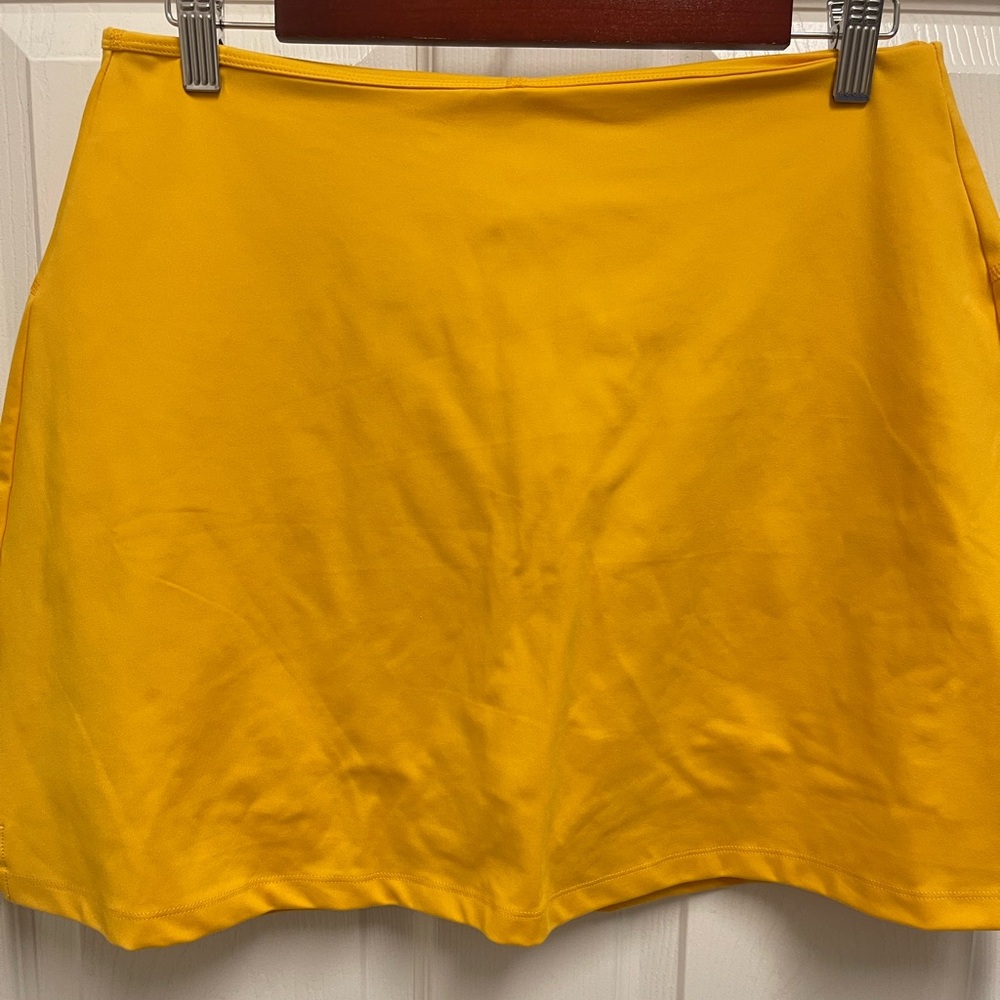 Girlfriend Collective Yellow Athletic Skort - Picture 2 of 9